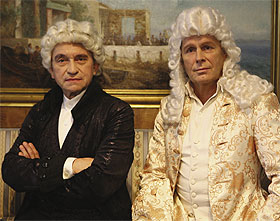 Walter Renneisen und Sigmar Solbach als Bach und H�ndel &copy; Theatergastspiele Kempf GmbH