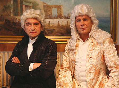 Walter Renneisen und Sigmar Solbach als Bach und H�ndel &copy; Theatergastspiele Kempf GmbH