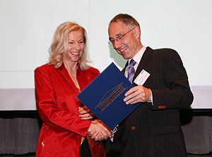Margrit Kempf bei der Preisverleihuung 2008