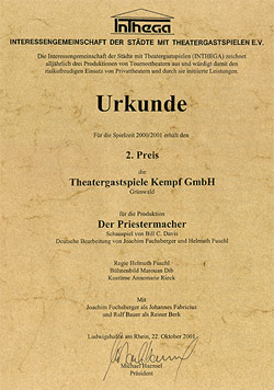 Inthegapreis 2001 - 2. Platz